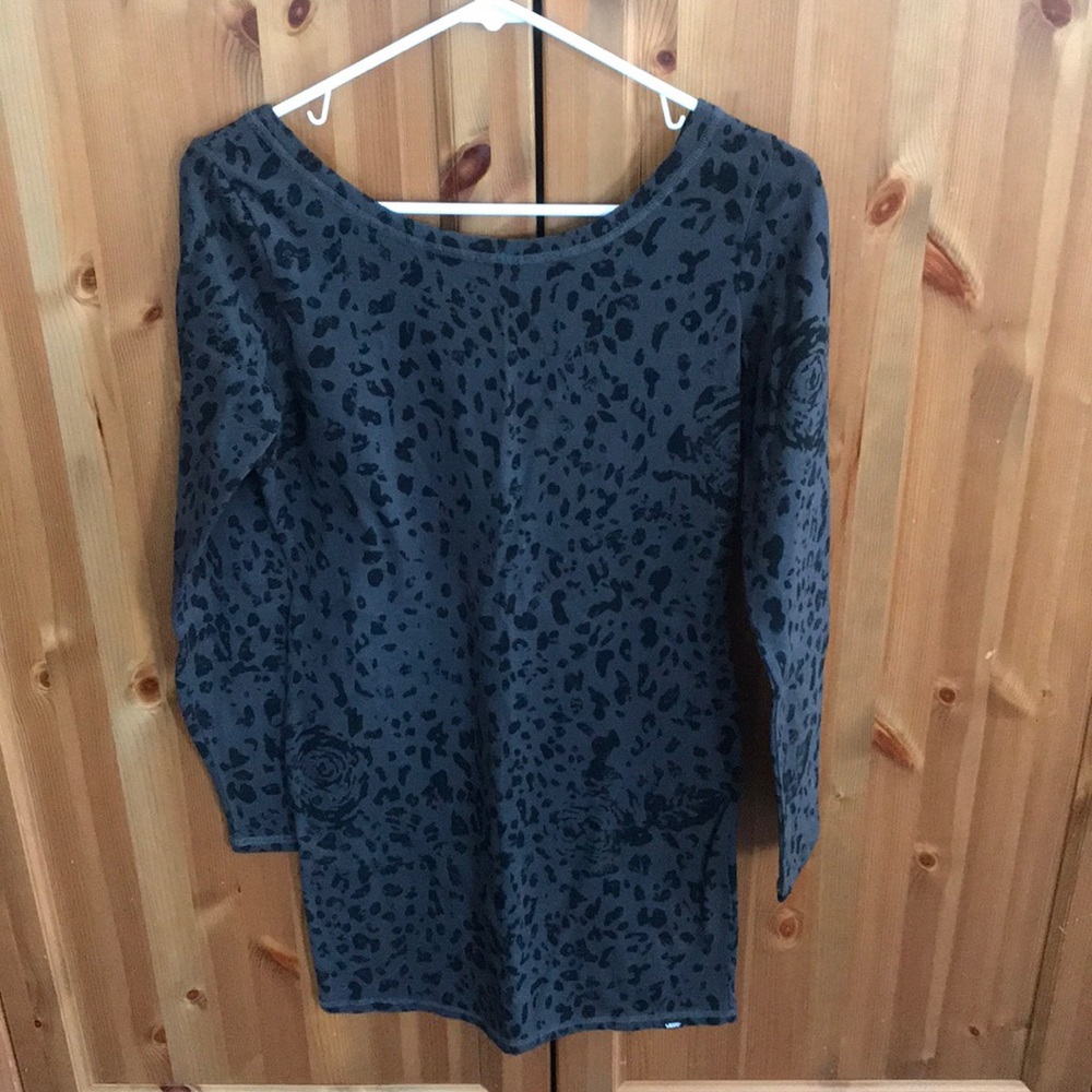 Vans grey/black long sleeve dress size medium
